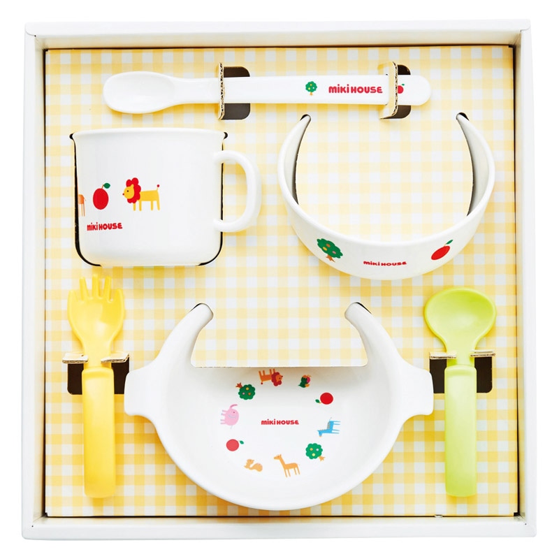 ミキハウス テーブルウェアセット /プレゼント ギフト ベビー食器 授乳用品・ベビー用食事用品 キッズ・ベビー・マタニティ お歳暮 お年賀 クリスマス ギフト