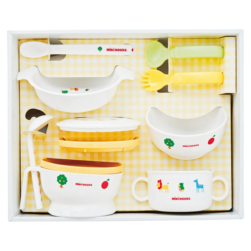 ミキハウス テーブルウェアセット /プレゼント ギフト ベビー食器 授乳用品・ベビー用食事用品 キッズ・ベビー・マタニティ お歳暮 お年賀 クリスマス ギフト