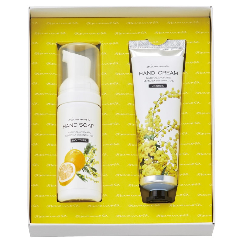 ミアミモザ ハンドクリーム&ハンドソープ /プレゼント ギフト ハンドクリーム ボディケア コスメ・ヘアケア お歳暮 お年賀 クリスマス ギフト