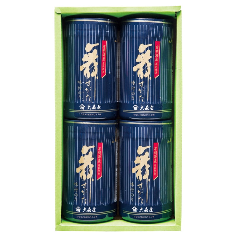 大森屋 有明海産卓上味のりギフト ／プレゼント ギフト 味付け海苔 海苔 乾物 食品 お歳暮 お年賀 クリスマス ギフト
