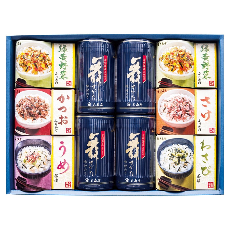 大森屋 バラエティギフト /プレゼント ギフト 味付け海苔 海苔 乾物 食品 お歳暮 お年賀 クリスマス ギフト