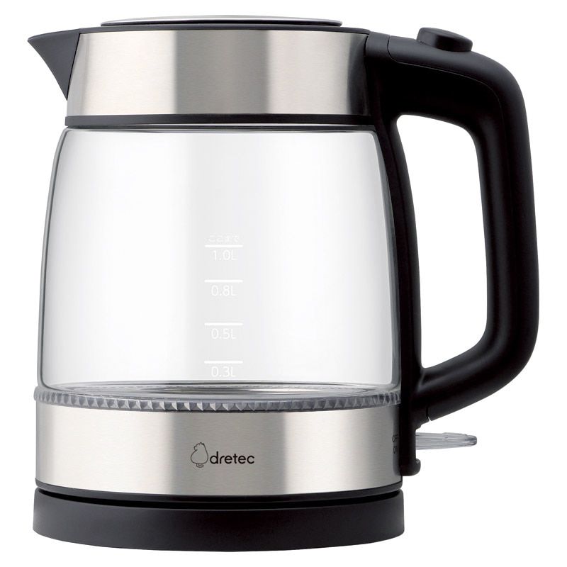 ドリテック ガラスケトル「エルダー」1L ／プレゼント ギフト 電気ケトル キッチン家電 家電 お歳暮 お年賀 クリスマス ギフト