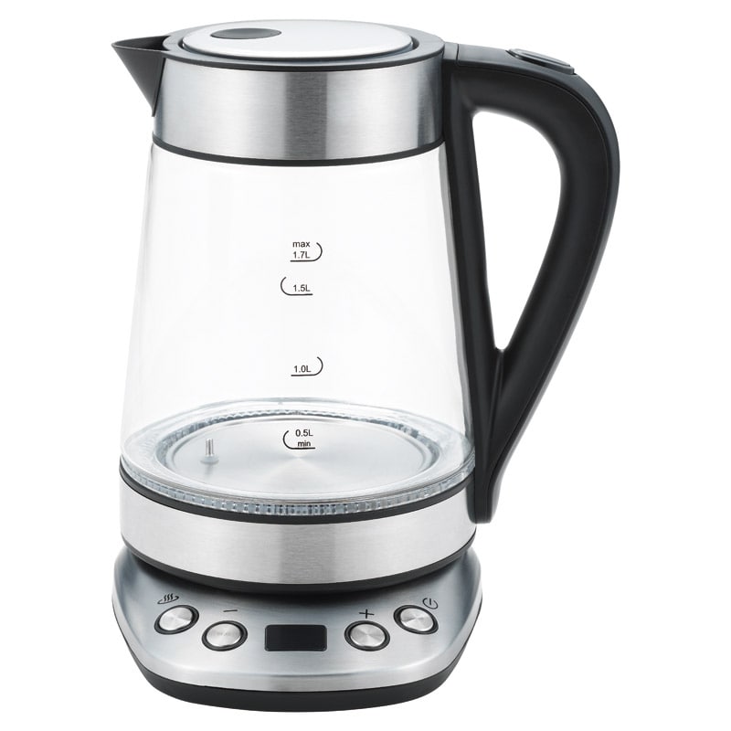 サスティア 温度調整ガラス電気ケトル1.7L ／プレゼント ギフト 電気ケトル キッチン家電 家電 お歳暮 お年賀 クリスマス ギフト