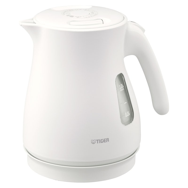 タイガー 蒸気レス電気ケトル1L マットホワイト ／プレゼント ギフト 電気ケトル キッチン家電 家電 お歳暮 お年賀 クリスマス ギフト
