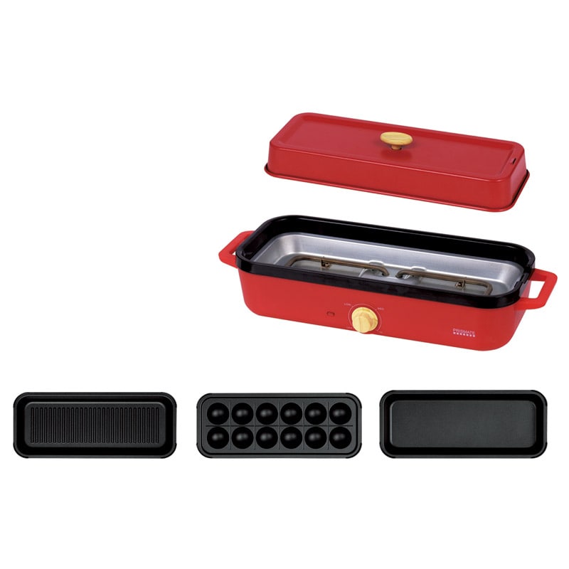 プリズメイト スリムホットプレート プレート3枚セット ／プレゼント ギフト ホットプレート ホットプレート・グリル・フライヤー キッチン家電 家電 お歳暮 お年賀 クリスマス ギフト