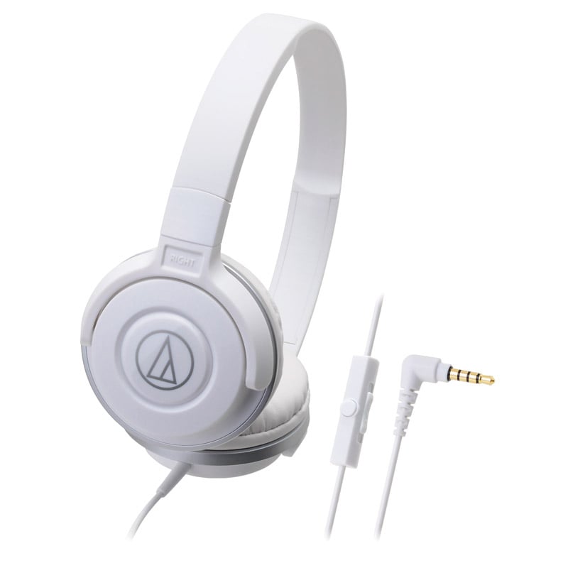 オーディオテクニカ マイク付きポータブルヘッドホン ホワイト ／プレゼント ギフト ヘッドホン・イヤホン オーディオ TV・オーディオ・カメラ お歳暮 お年賀 クリスマス ギフト