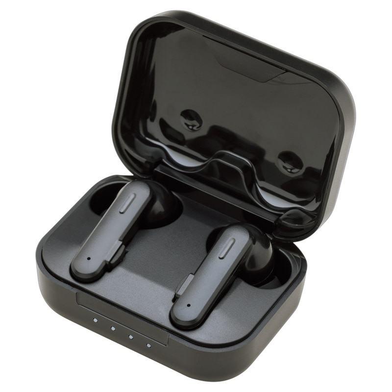 たのしいかいしゃ TWS Bluetoothイヤホン ブラック ／プレゼント ギフト ヘッドホン・イヤホン オーディオ TV・オーディオ・カメラ お歳暮 お年賀 クリスマス ギフト