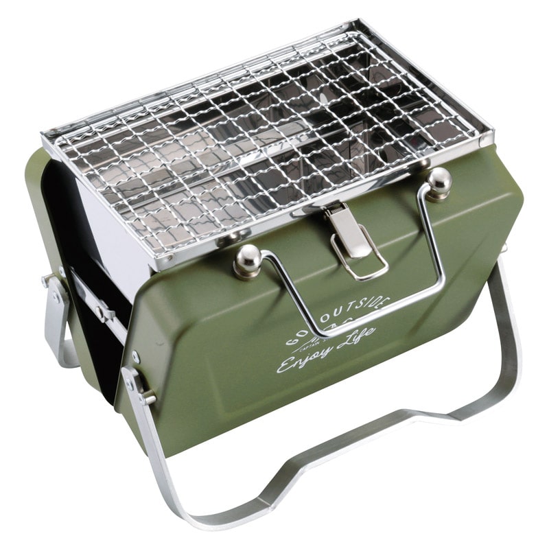 モンテ V型卓上グリル B6型 オリーブ /プレゼント ギフト バーベキューコンロ バーべキュー・クッキング用品 アウトドア スポーツ・アウトドア お歳暮 お年賀 クリスマス ギフト