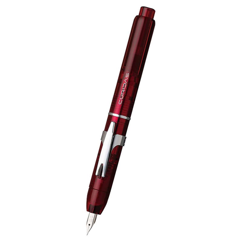 プラチナ ノック式万年筆 キュリダス グランレッド /プレゼント ギフト ボールペン 筆記具 文房具・事務用品 日用品・ヘルスケア お歳暮 お年賀 クリスマス ギフト