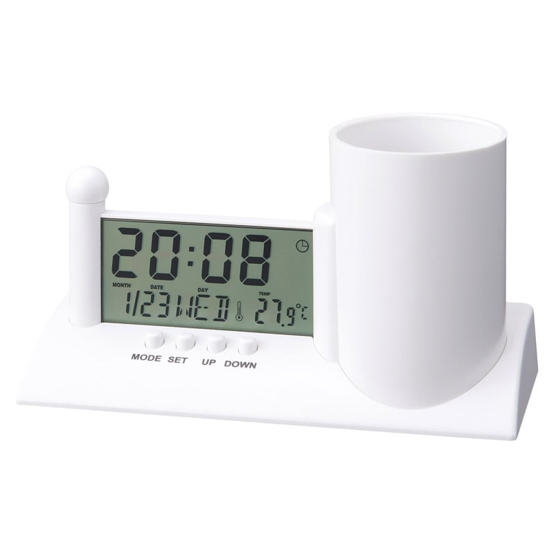 ペンホルダー付クロック ／プレゼント ギフト 机上収納・整理用品 文房具・事務用品 日用品・ヘルスケア お歳暮 お年賀 クリスマス ギフト