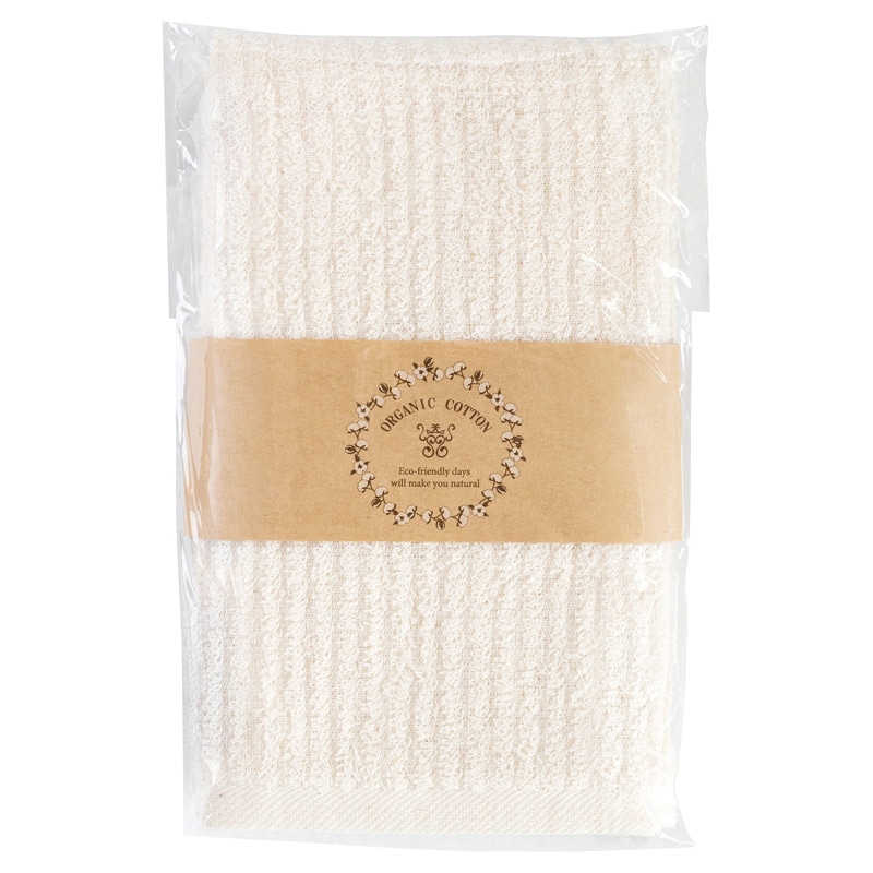 たてうねオーガニックフェイスタオル ／プレゼント ギフト タオル 日用品・ヘルスケア お歳暮 お年賀 クリスマス ギフト