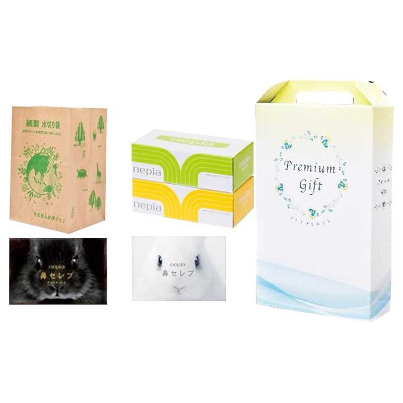 プレミアムギフトセット5 /プレゼント ギフト ティッシュペーパー ティッシュ・トイレットペーパー 日用消耗品 日用品・ヘルスケア お歳暮 お年賀 クリスマス ギフト