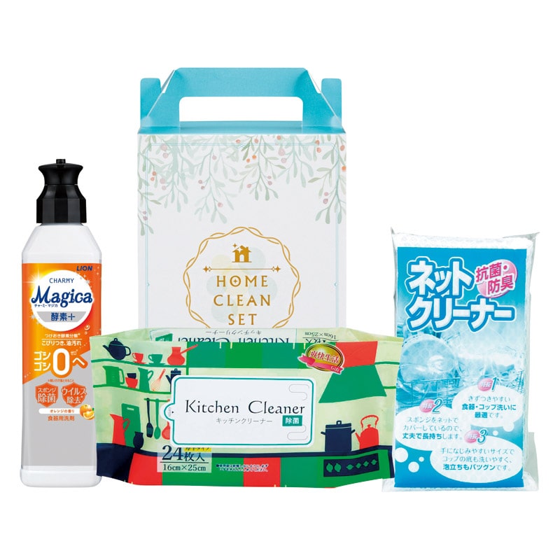 オリジナルキッチンクリーンセット /プレゼント ギフト キッチン用洗剤 洗剤・柔軟剤・クリーナー 日用消耗品 日用品・ヘルスケア お歳暮 お年賀 クリスマス ギフト