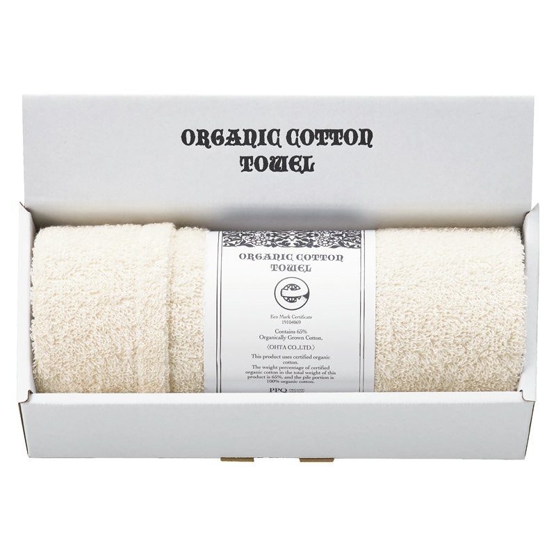オーガニックコットン フェイスタオル ／プレゼント ギフト タオル 日用品・ヘルスケア お歳暮 お年賀 クリスマス ギフト