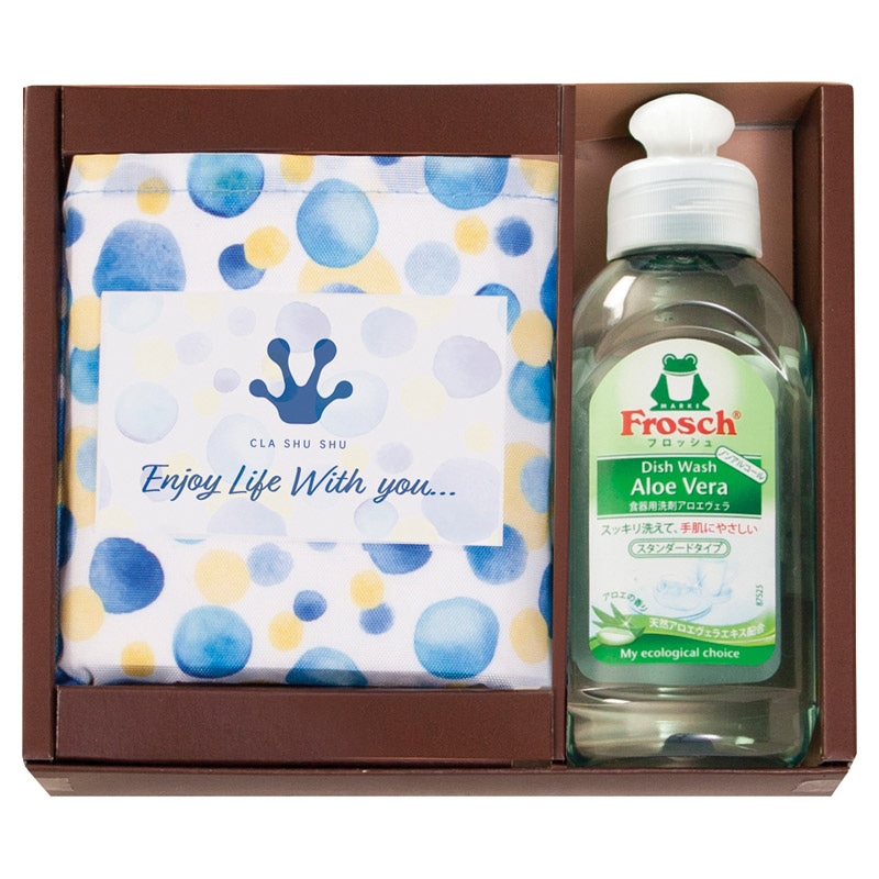 CLA SHU SHU フロッシュ洗剤&コンビニエコバッグ /プレゼント ギフト キッチン用洗剤 洗剤・柔軟剤・クリーナー 日用消耗品 日用品・ヘルスケア お歳暮 お年賀 クリスマス ギフト