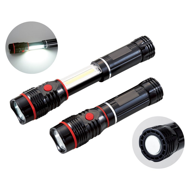 COB伸縮2WAYライト1P /プレゼント ギフト 懐中電灯 防災関連グッズ 日用品・ヘルスケア お歳暮 お年賀 クリスマス ギフト