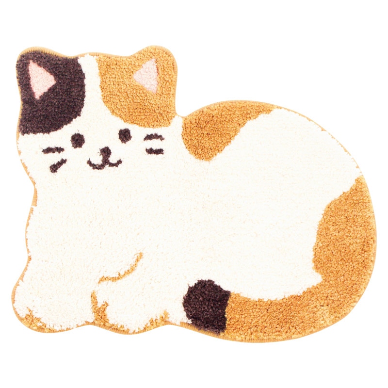 ルックス ファンディットアニマル みけねこ ／プレゼント ギフト カーペット・マット・畳 インテリア 住まい・家具 お歳暮 お年賀 クリスマス ギフト