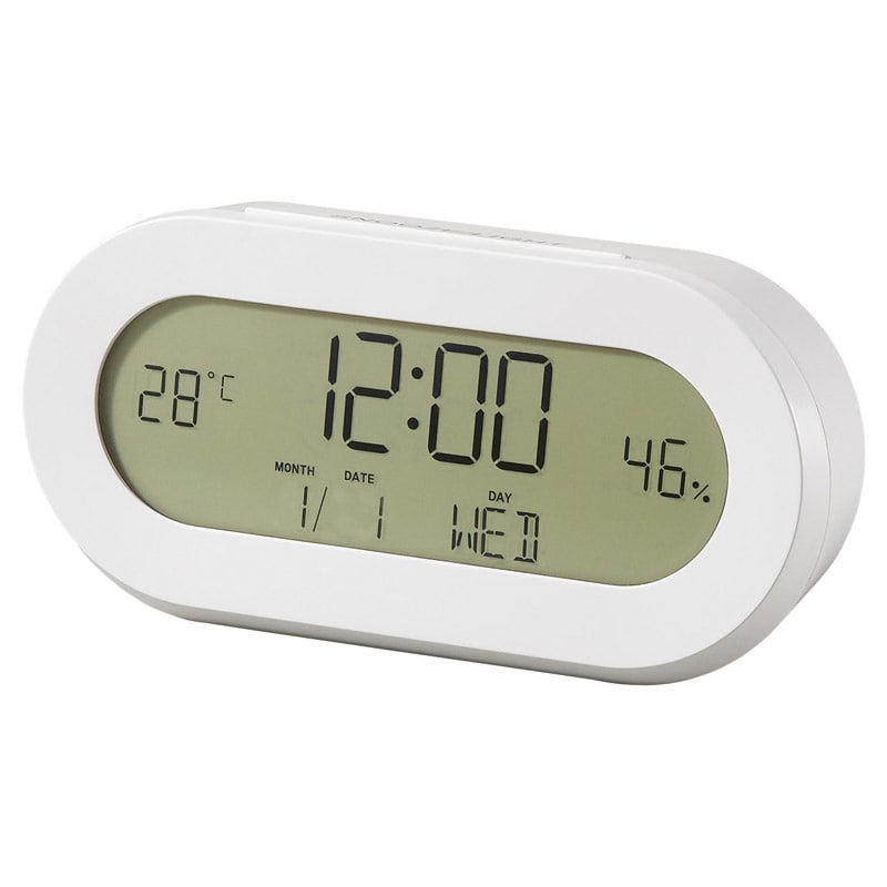 ホワイトラウンドクロック /プレゼント ギフト 置き時計 置き時計・掛け時計 インテリア 住まい・家具 お歳暮 お年賀 クリスマス ギフト