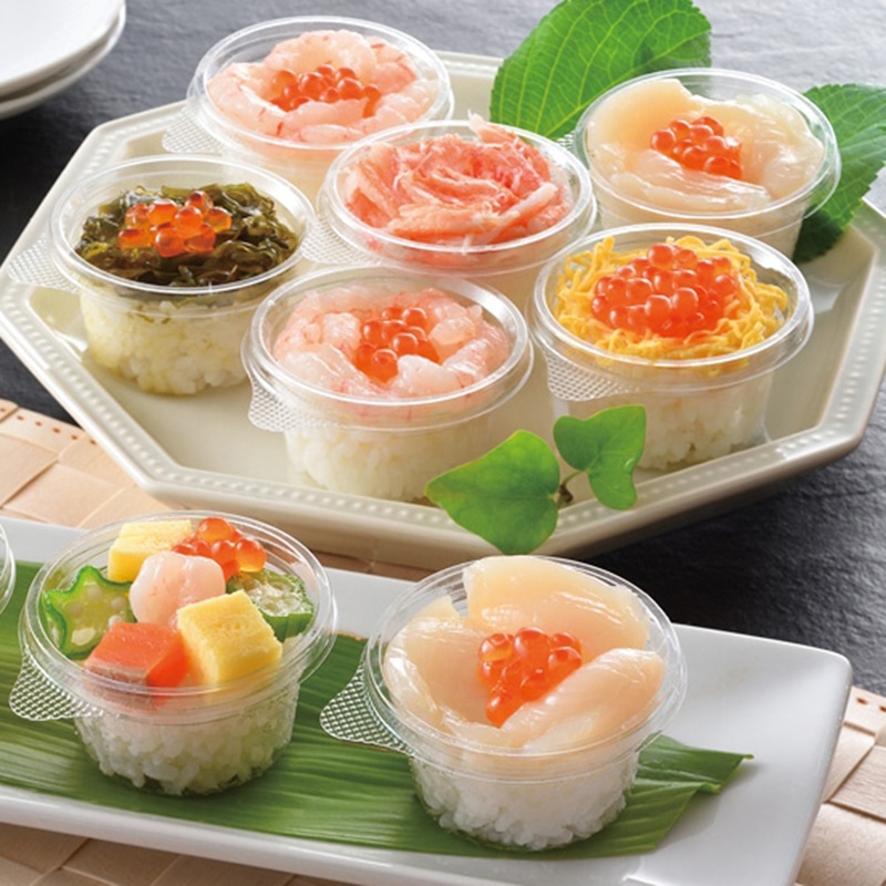 小樽海洋水産 小樽彩り小町~海鮮カップ寿司詰合せ~ /寿司 和風惣菜 惣菜・レトルト 食品 お歳暮 お年賀 御歳暮 御年賀 ギフト 送料無料 クリスマス プレゼント ギフト