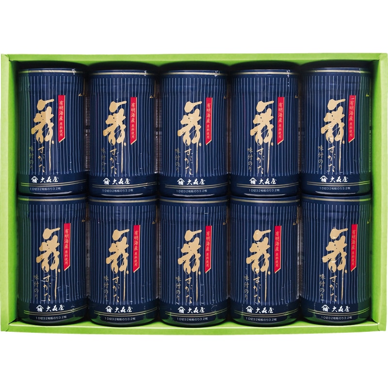 大森屋 舞すがた 味のり卓上詰合せ /味付け海苔 海苔 乾物 食品 お歳暮 お年賀 御歳暮 御年賀 ギフト 送料無料 クリスマス プレゼント ギフト