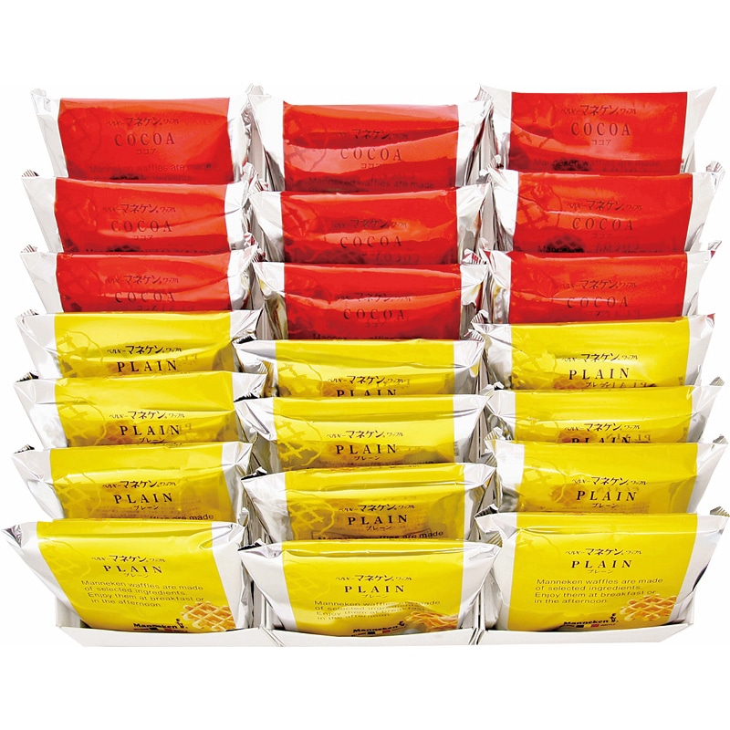 マネケン ワッフル詰合せ21個入り ／ワッフル 洋菓子 スイーツ・お菓子 食品 お歳暮 お年賀 御歳暮 御年賀 ギフト 送料無料 クリスマス プレゼント ギフト