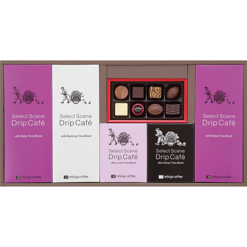 三喜屋珈琲 セレクトシーンドリップコーヒー&モロゾフチョコレート詰合せ /インスタントコーヒー コーヒー 水・ソフトドリンク 飲料 お歳暮 お年賀 御歳暮 御年賀 ギフト 送料無料 クリスマス プレゼント ギフト