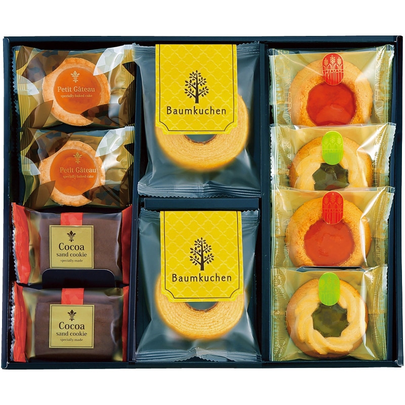 ミルクバウムとプティフール ／バウムクーヘン クッキー・焼き菓子 スイーツ・お菓子 食品 お歳暮 お年賀 御歳暮 御年賀 ギフト 送料無料 クリスマス プレゼント ギフト