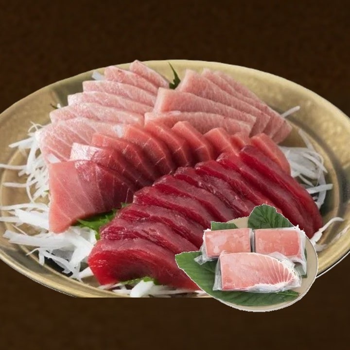 厳選天然本マグロセット(計約600g)【船元直送、天然】