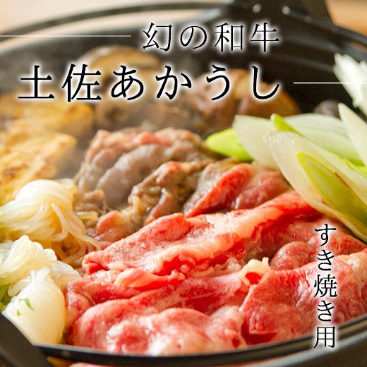 土佐あかうし ロース500g(すき焼き用)【赤身が美味しい幻の和牛】