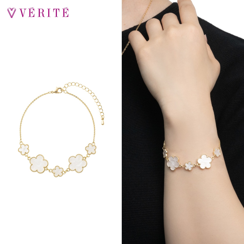 フラワーブレスレット (ホワイト) 132408120401