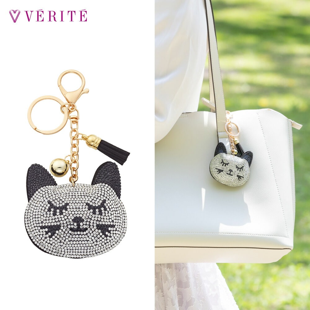 ネコフェイス ビジュー バッグチャーム 131708120420