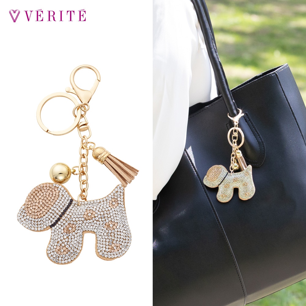 パピー ビジュー バッグチャーム (ベージュ) 131708120481