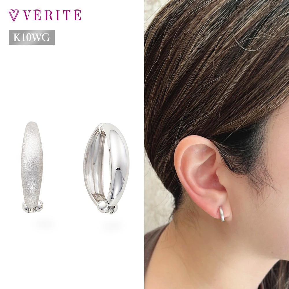 K10WG 異素材リバーシブル ピアリング 118208020317