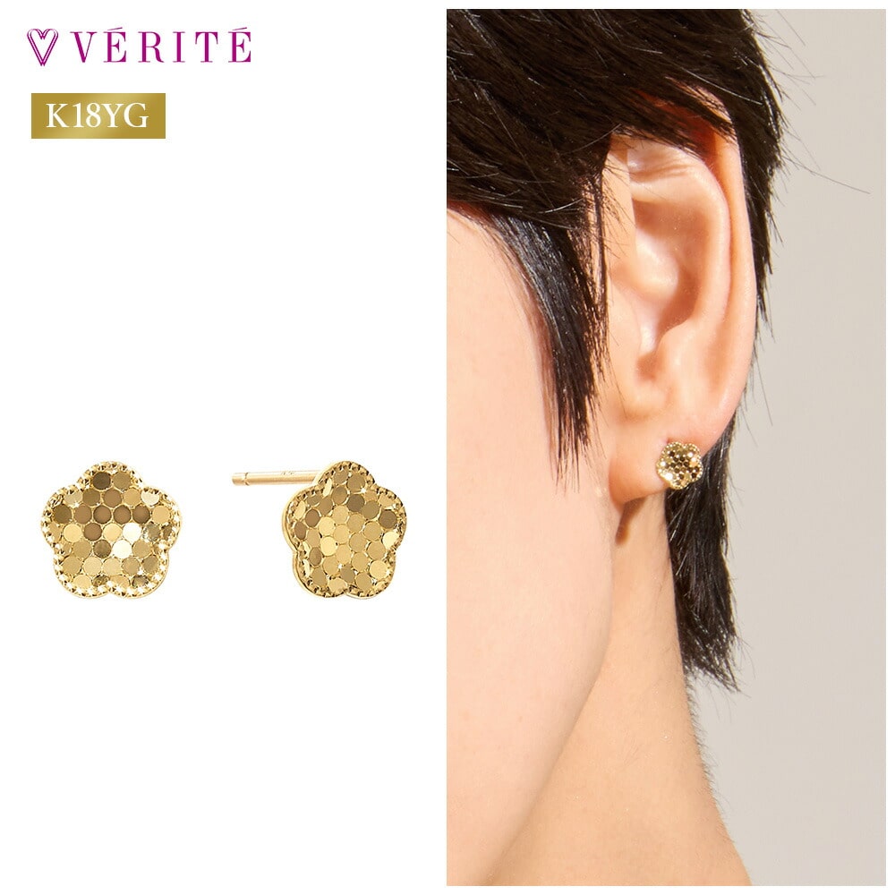K18YG ピアス 125208020655