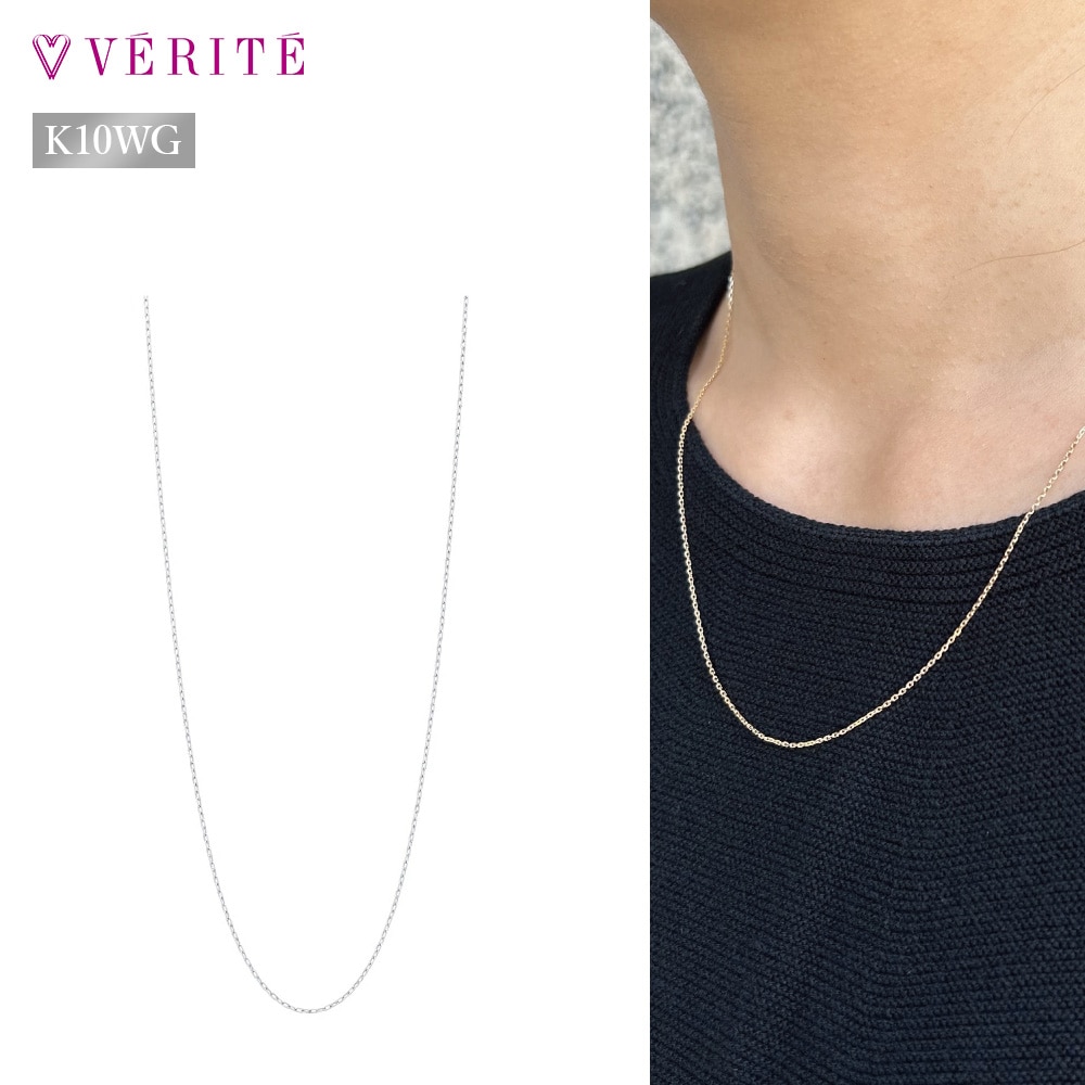 K10WG アズキチェーン 0.23 ネックレス(45cm) 105208160015