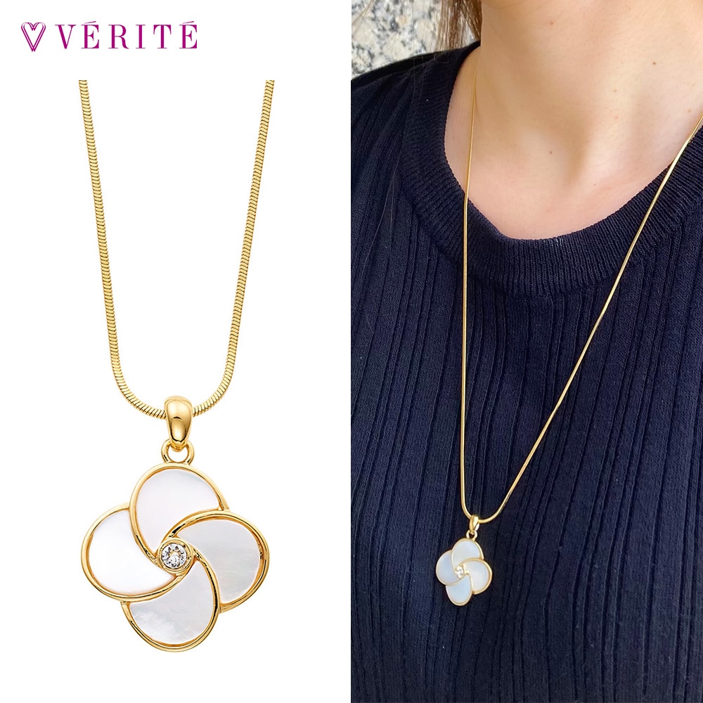 シェルフラワー ネックレス （ゴールド） 131708120385