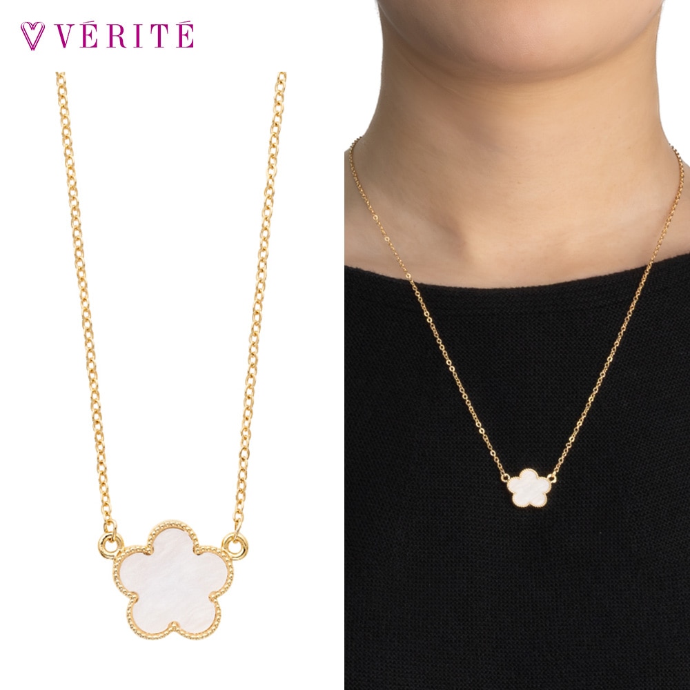 フラワープチ ネックレス (ホワイト) 132408120492