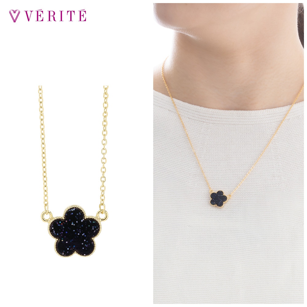 フラワー プチ ネックレス (ヨゾラブルー) 132408120663