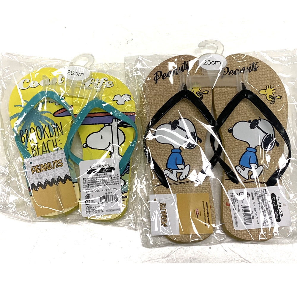 スヌーピー ビーチサンダル かわいい おしゃれ キャラクター ビーチ サンダル キッズ レディース 大人 子供 16cm 18cm 20cm 23cm 24cm 25cm