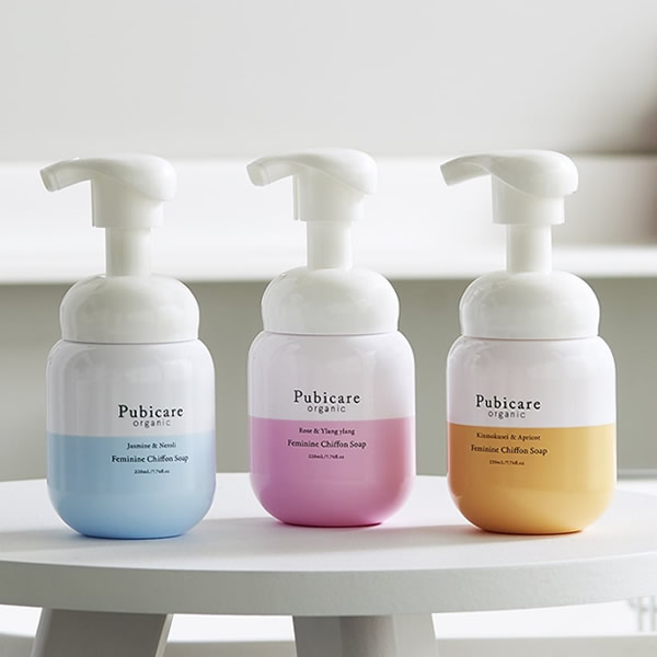 ピュビケア オーガニック フェミニンシフォンソープ 220ml デリケートゾーン 泡ソープ ボディケア 天然成分 弱酸性 pH ノンケミカル 無添加 Pubicare