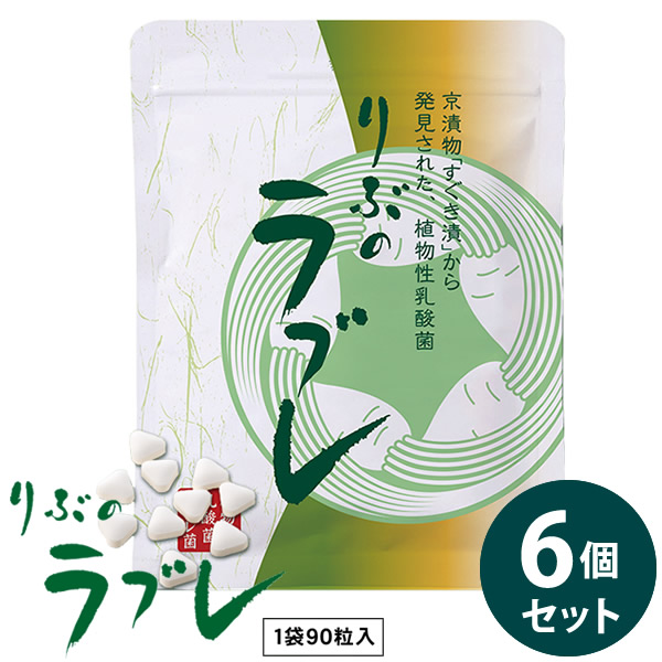 りぶのラブレ 6個セット ラブレ菌 植物性乳酸菌 すぐき漬 菌活 腸活 乳酸菌 サプリメント 健康食品