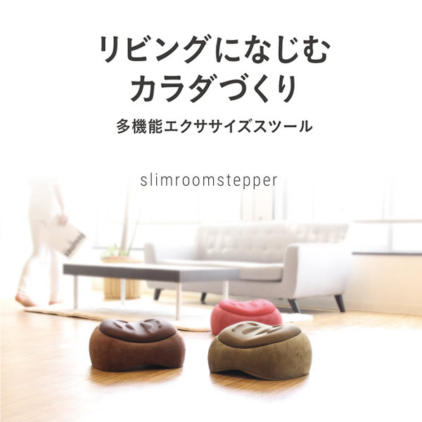 PROIDEA(プロイデア) スリムルームステッパー 有酸素運動 ダイエット エクササイズ ステッパー 昇降運動 踏み台昇降 骨盤 クッション ストレッチ 自宅 簡単