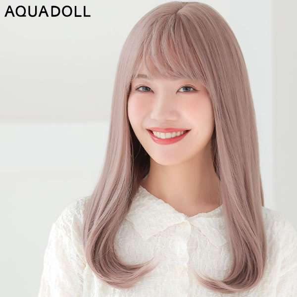 アクアドール フルールロング[wg339] (送料無料) AQUADOLL ウィッグ ロング ミディアム フルウィッグ カール 自然 ストレート ウイッグ 黒髪 金髪 おしゃれ オシャレ バレない 普段 使い かわいい ダンス