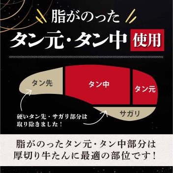 【宮城】専門店仕様 仙台名物 厳選極厚牛たん塩 500g