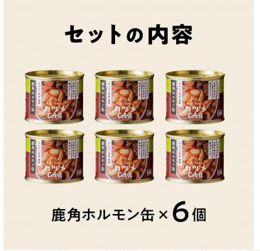【秋田】道の駅おおゆ限定 ホルモン幸楽謹製 鹿角ホルモン缶 化粧箱入り 6缶セット