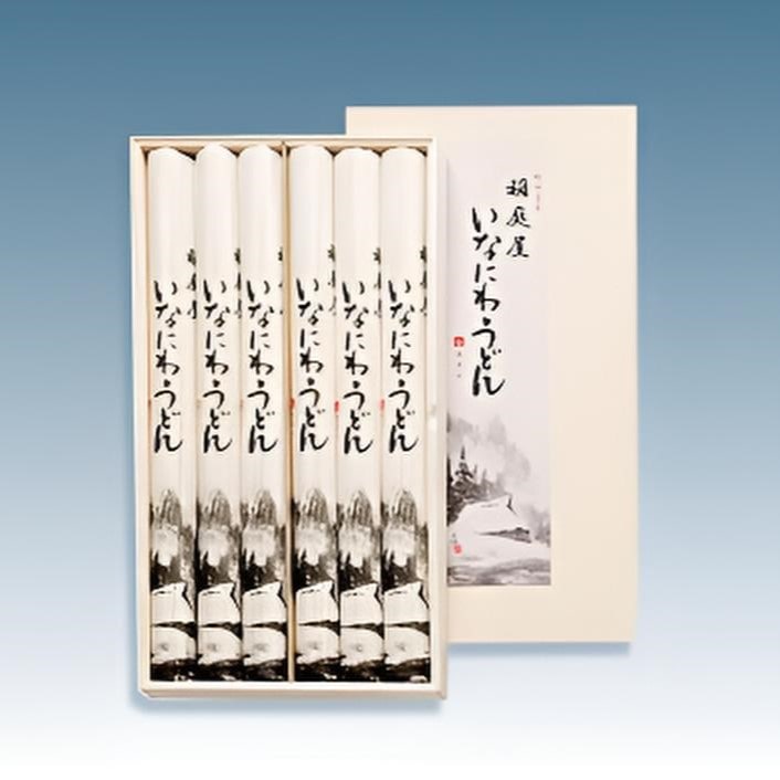 【秋田】いなにわうどん 木箱入 140g×6束 T-30