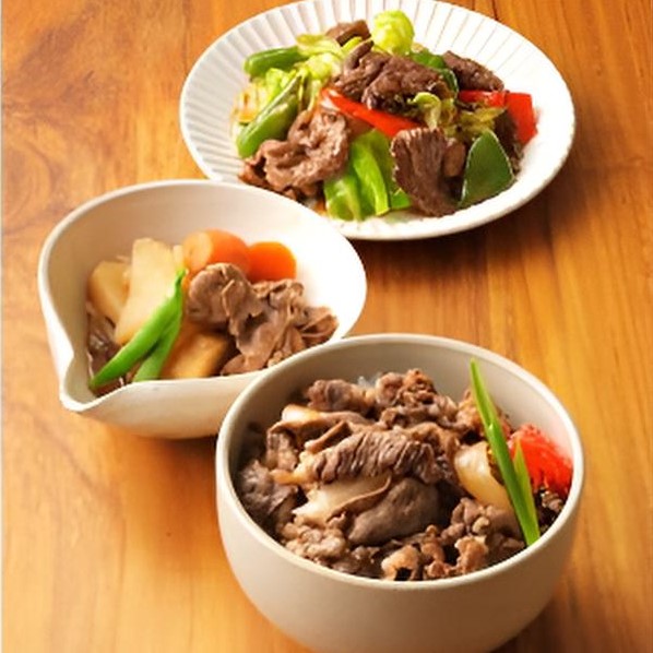 【北海道】十勝豊西牛 牛切落しスライス お得用 1.2kg(300g×4)