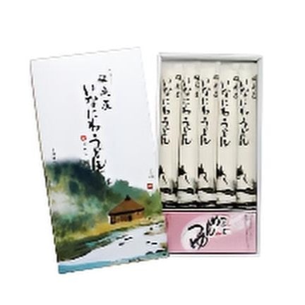 【秋田】いなにわうどん 80g×5束(化粧箱入) めんつゆ付 G20