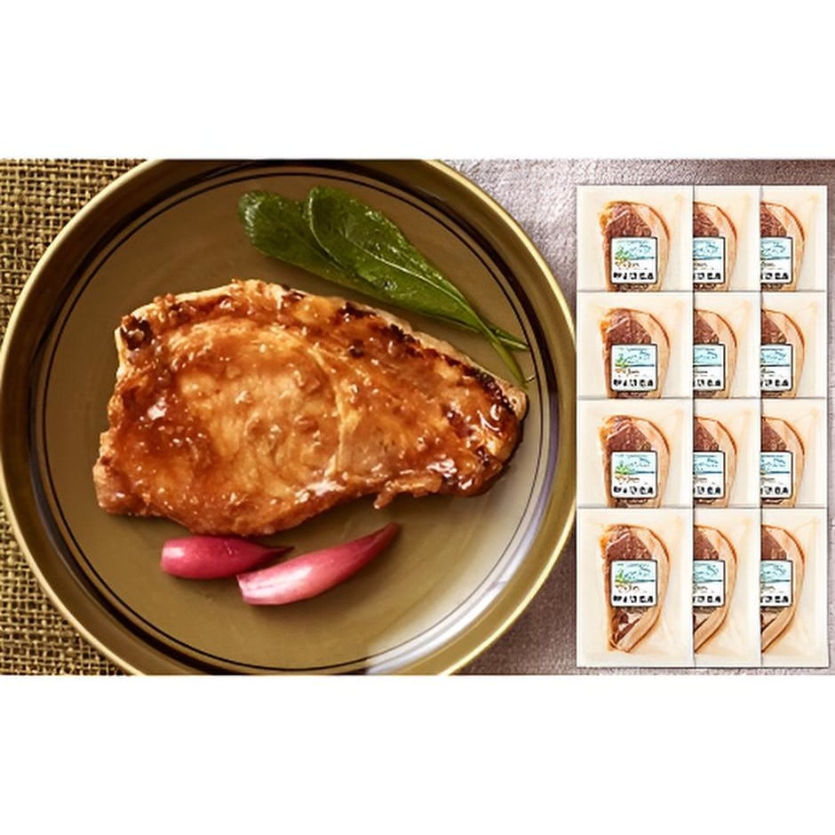【宮城】宮城県産豚 ロース醤油麹漬 75g×12枚