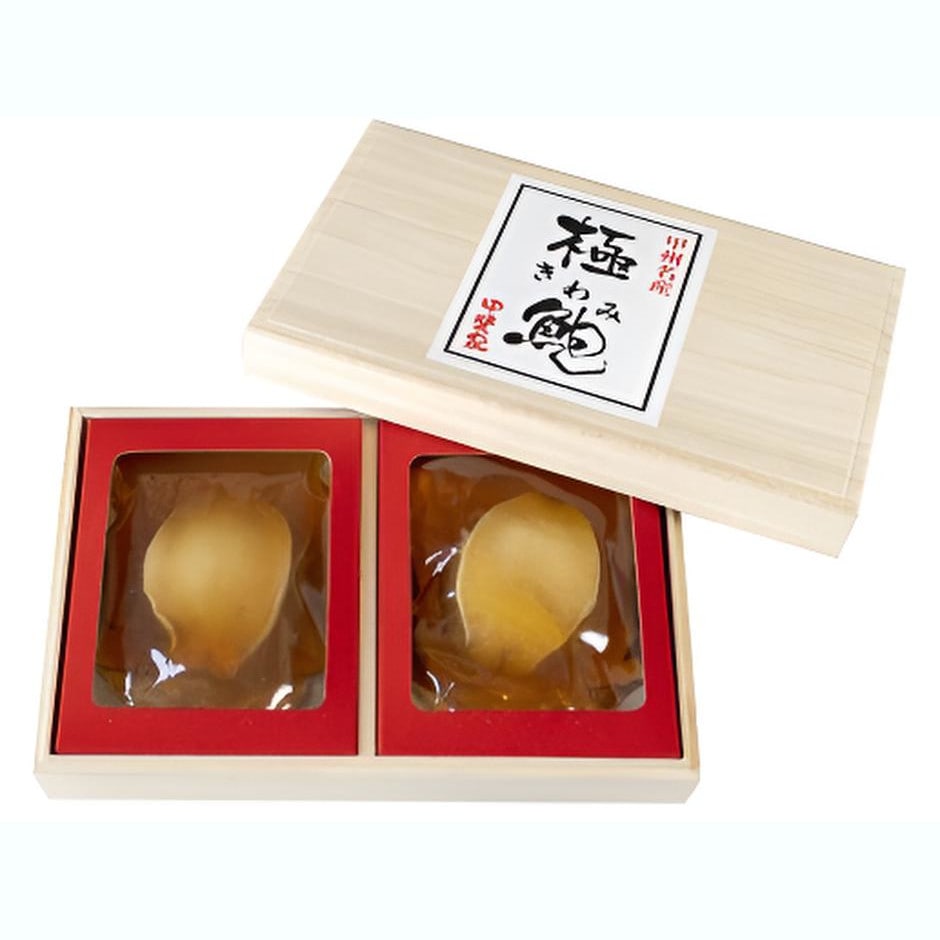 【山梨】ご贈答用 化粧箱入り あわび煮貝 2粒 合計100g(KW-60)